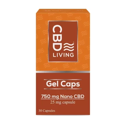 CBD Living Gel Caps - Strength#25mg>5mg~Count#30