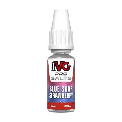 Blue Sour Strawberry Nic Salt by IVG Pro - 10ml - 20mg - Vape Product (5D611A)