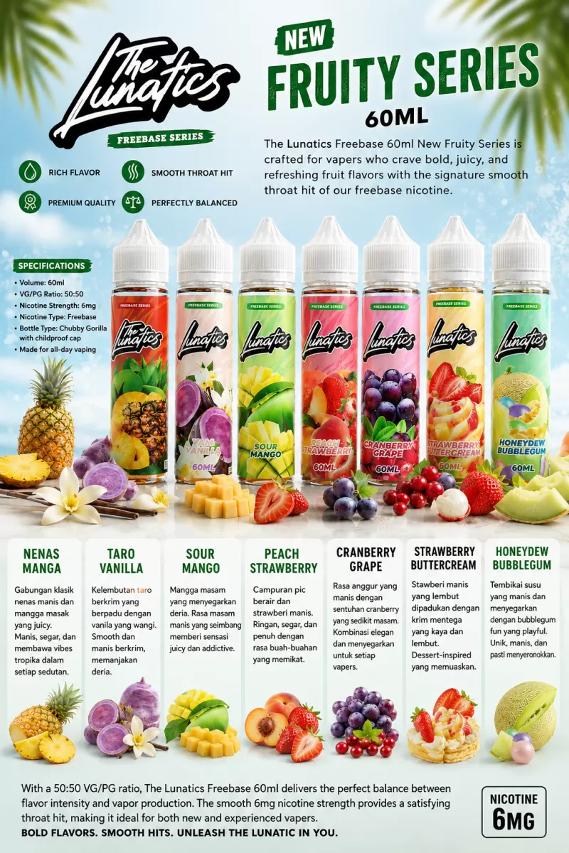The Lunatics Freebase 60ml New Series - Image 2