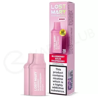 Blueberry Sour Raspberry Lost Mary BM600 Prefilled Pods - Ecigpremium