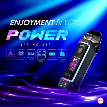 SMOK IPX 80 KIT - COLOR#GREY>RED>BROWN>FLUID 7 COLOR