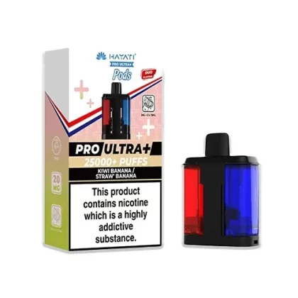 Hayati Pro Ultra Plus 25K Prefilled Refill Pods Kiwi Banana / Strawberry Banana