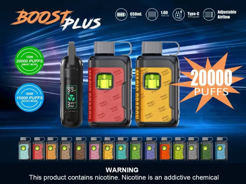 Magic Dragon 20000 Puffs Refillable Disposable Kit 10pcs/pack - Image 3