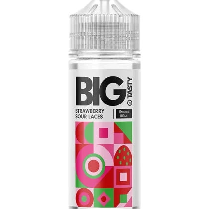 Big Tasty Candy Rush Strawberry Sour Laces E Liquid 120ml - 0mg