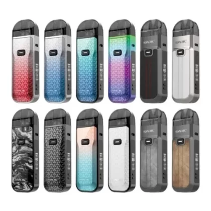 SMOK Nord 5 80W Pod Starter Kit - 7-Color Dart, Beige White Leather