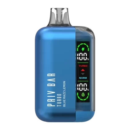 Blue Razz Lemon Priv Bar Turbo - Nicotine#50mg~Size#Single>5 Pack