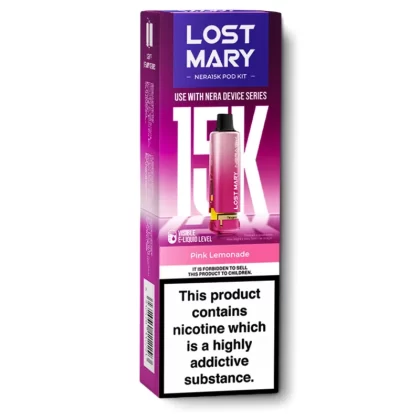 Pink Lemonade Nera 15K Refill Pods by Lost Mary - 20 mg/ml