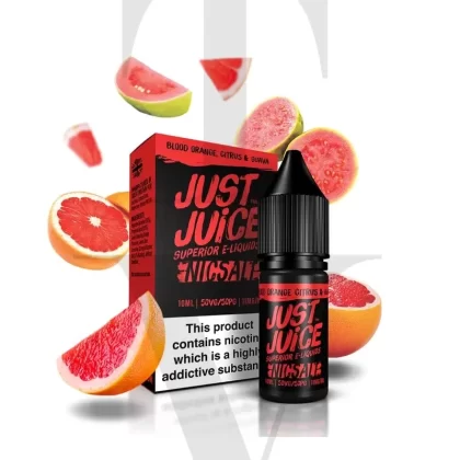 JUST JUICE BLOOD ORANGE CITRUS GUAVA NIC SALT E-LIQUID