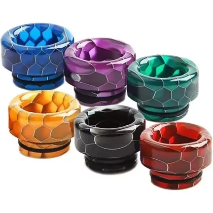 810 SHORT Honeycomb Resin Drip Tip - Centralvapors