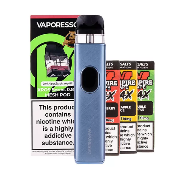Vaporesso XROS 5 Pod Kit Bundle - Blue Silk / 0.4ohm
