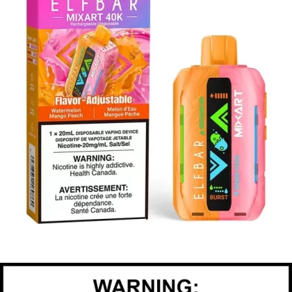 Watermelon Mango Peach Elf Bar Mixart 40K Disposable Vape