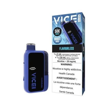Vice Click Disposable Vape – 50,000 Puffs – Flavourless - Eliquidsupply