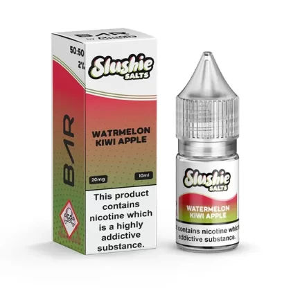 Watermelon Kiwi Apple 10ml Nic Salt E-Liquid by Slushie Bar Salts