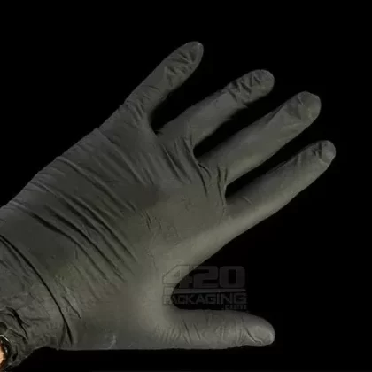 Black Powder Free Nitrile 6 MIL Disposable Gloves 100/Box