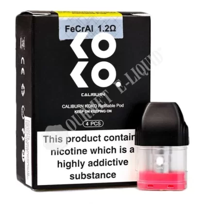 Uwell Caliburn KOKO Replacement Pods - Size#4 Pack~Resistance#1.2 Ohm