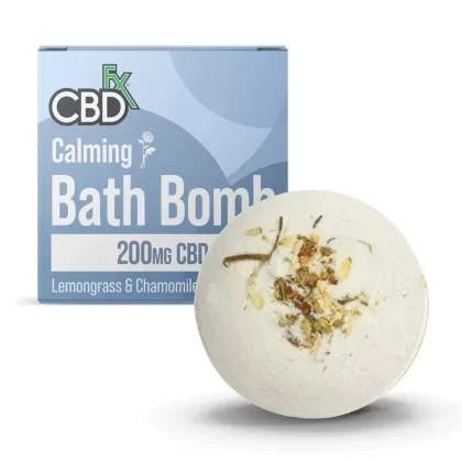 CBDfx | Bath Bomb | Calming 200mg | Lemongrass