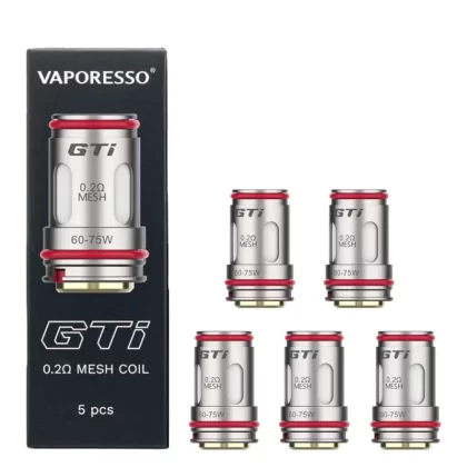 Vaporesso GTi Series Coils - 5 Pack; 0.15 Ohms, 0.2 Ohms