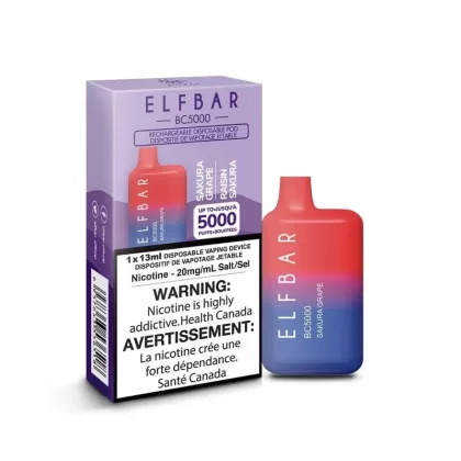 ELF BAR BC5000 Disposable Vape – Sakura Grape - Ecigpremium