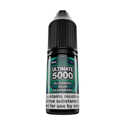 Blueberry Sour Raspberry Saltnic vape Juice by Ultimate 5000 - 10 Pack - Strength 5mg