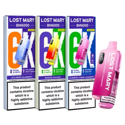 Lost Mary BM6000 Prefilled Vape KIT 10mg - Latte
