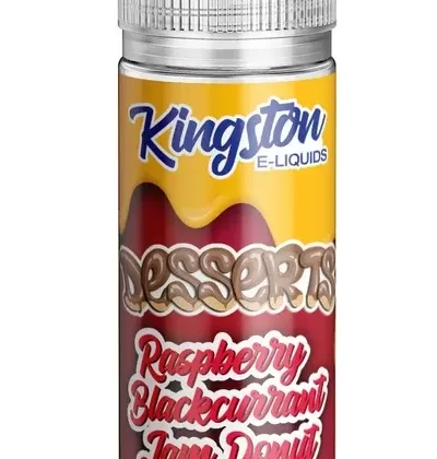 RASPBERRY BLACKCURRANT DONUT E LIQUID KINGSTON DESSERTS 100ML 70VG