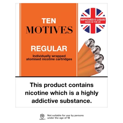 10 Motives Regular Refills - 20mg / 4 Refills - Ecigwizard