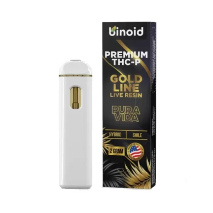 Binoid Live Resin Vaporizer – 2000mg - Strain#Candy Jack (THC-P)>Pura Vida (THC-P)>Blueberry Kush (Delta 8)
