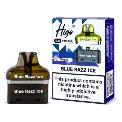 Blue Razz Ice Higo BB 4000 Refill Pods