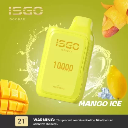 Isgo Bar Mango Ice 10000 Puffs Disposable Vape
