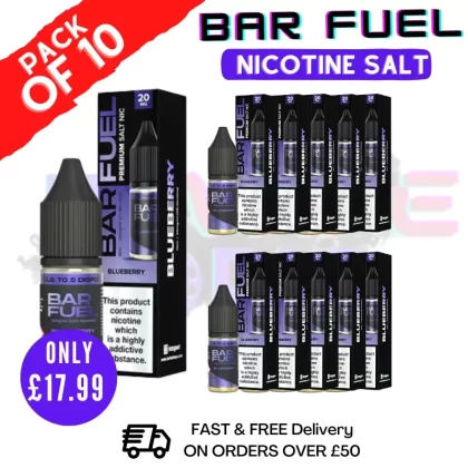 Blueberry Bar Fuel Nic Salt BOX OF 10