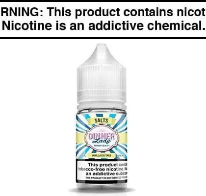 VANILLA CUSTARD BY DINNER LADY SALTS 30ML - Vapejuice