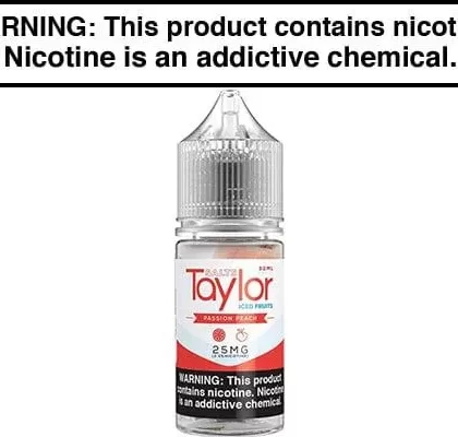 PASSION PEACH ICED BY TAYLOR SALTS 30ML - Vapejuice