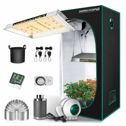 Mars Hydro TS600 LED Grow Light and 2×2 Indoor Full Grow Tent Kit - Wattage#100W (4EB066)