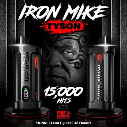 Tyson 2.0 Iron Mike 15K Disposable Device - 15,000 Puffs - Frozen Peach