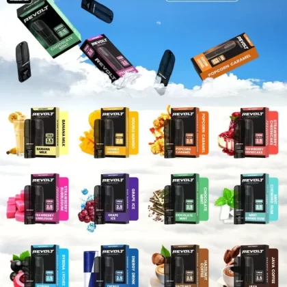 REVOLT CARTRIDGE BY VOLT BAR (COMPATIBLE WITH NANOSTIX DEVICE) - Banana Milk, Chocolate Mint