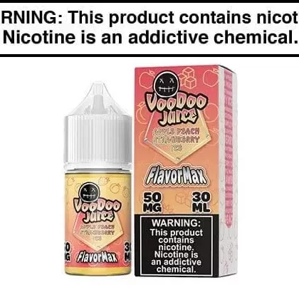 APPLE PEACH STRAWBERRY ICE BY VOODOO JUICE FLAVORMAX SALTS 30ML - Vapejuice