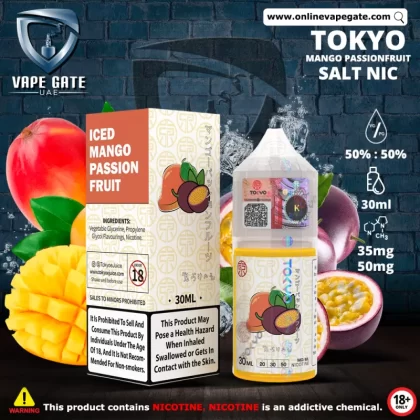 Tokyo Iced Mango Passionfruit Saltnic 30ml - 50 mg / 30 ml