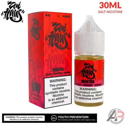 Zen Haus Mantra Salt Nicotine 30mL - Salt Nicotine 30mg - 30mL, Salt Nicotine 50mg - 30mL