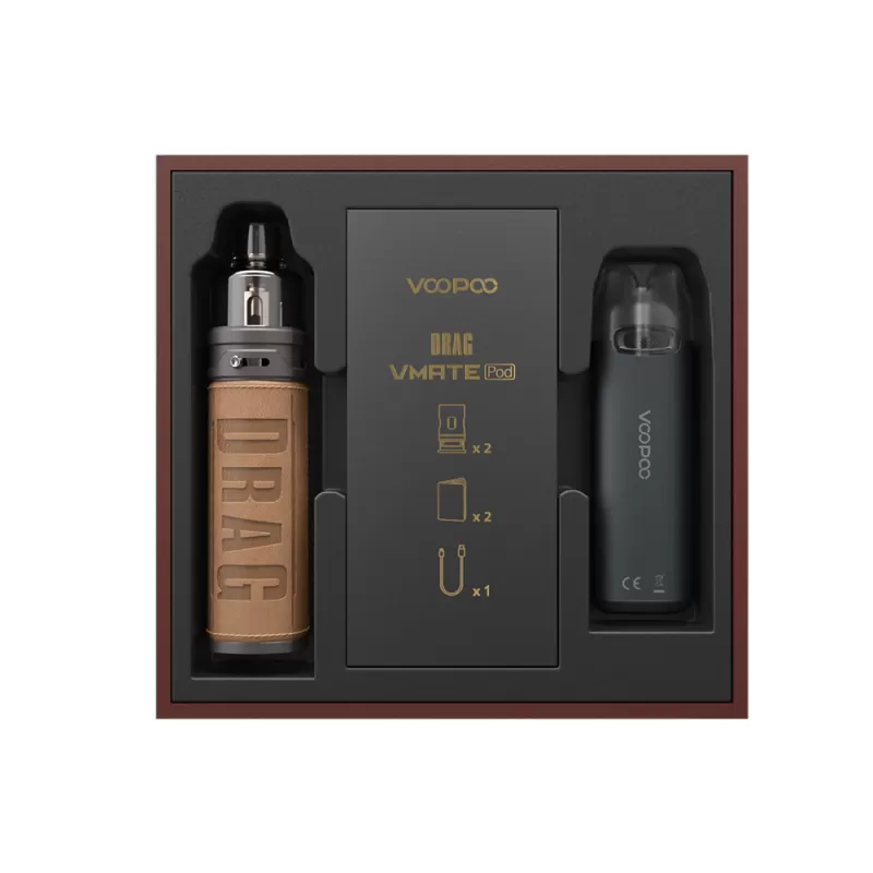 VOOPOO Drag S with Vmate Pod Limited Edition Kit - Chestnut - Image 3
