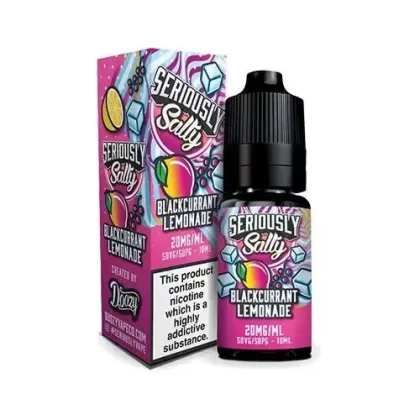 Seriously Salty Blackcurrant Lemonade Nic Salt E-Liquid - Bottle Size#10ml20mg>10mg>5mg