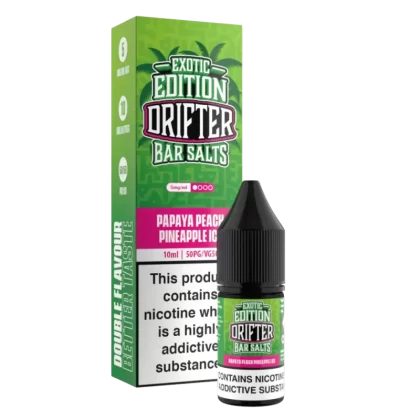 Drifter Bar Salts Exotic Edition Papaya Peach Pineapple Ice Nic Salt - 10mg