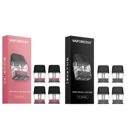 Vaporesso XROS Replacement Pod (4 Pack) [CRC] - SIZE#0.8 OHM COREX 2.0 MESH>1.0 OHM COREX 2.0 MESH>1.2 OHM COREX 2.0 MESH>0.6 OHM COREX 3.0 MESH (2ML)>0.6 OHM COREX 3.0 MESH (3ML)>0.4 OHM CO
