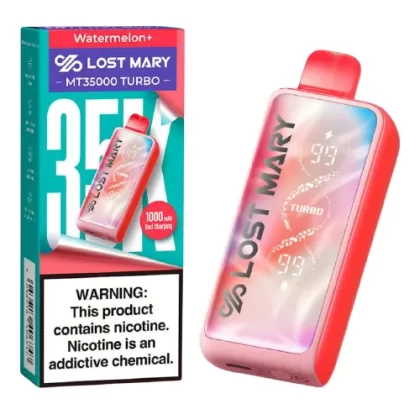 Watermelon Disposable Vape (35000 Puffs) by Lost Mary MT35000 Turbo