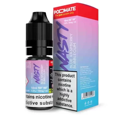 Nasty Pod Mate Salt Blue Raspberry Bubblegum Nic Salt E-Liquid - 20mg