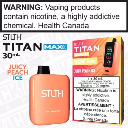 Juicy Peach Ice STLTH TITAN MAX Disposable 30mL