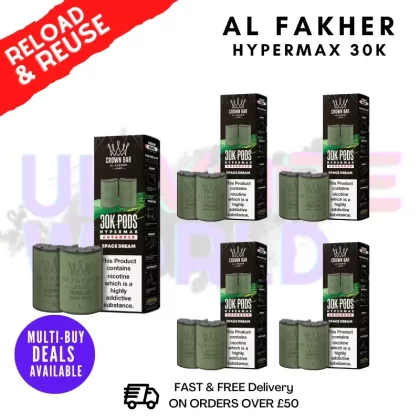 Space Dream AL Fakher 30K Box Of 5 Replacement Pods