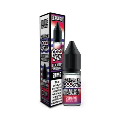 Blueberry Pomegranate Nic Salt E-Liquid by Seriously Pod Fill - 10 mg - Medium Strength