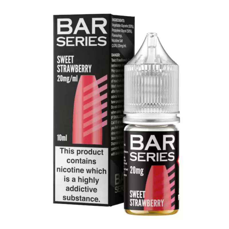 Sweet Strawberry Nic Salt E-Liquid by Bar Series (10ml) - 20mg