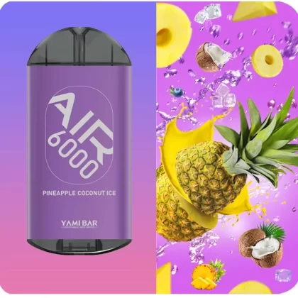 Yami Bar Air 6000 Disposable 6000 Puffs – Pineapple Coconut Ice - Ejuicewarehouse