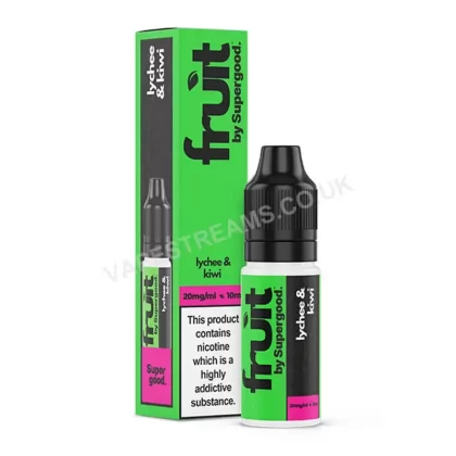 Lychee & Kiwi Nic Salt E-Liquid by Supergood Fruit - Vapestreams Co